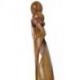Sculpture Abstraite "Union Infinie" 50cm en bois | Cadeau de Mariage