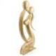 Sculpture moderne "Couple Sensuel" 50cm en bois | Cadeau érotique