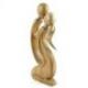 Grande Statue Abstraite "Couple Sensuel" 50cm en bois | Cadeau Coquin