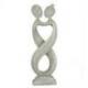 Statue Abstraite Couple Amour Infini 50cm en bois | Cadeau Noces de Bois