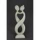 Statue Abstraite Couple Amour Infini 50cm en bois | Cadeau Noces de Bois