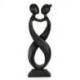 Statue Abstraite Couple Amour Infini 50cm en bois | Cadeau de Saint-Valentin