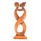 Statue Abstraite Couple Amour Infini 50cm en bois | Preuve d'Amour Éternel