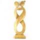Statue Abstraite Couple Amour Infini 50cm en bois | Cadeau de Mariage