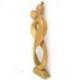 Statue Abstraite Couple Amour Infini 50cm en bois | Cadeau de Mariage