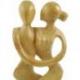 Sculpture Couple "Danseurs Complices" 30cm en bois | Cadeau Symbolique