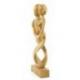 Sculpture Couple "Danseurs Complices" 30cm en bois | Cadeau Symbolique