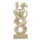 Statue Couple « Danseurs Complices » 30cm en bois | Célébration d'Amour