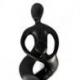 Statue abstraite Union Parent-Enfant 50cm en bois Noir