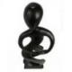 Statue abstraite Union Parent-Enfant 50cm en bois Noir