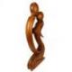 Statue Abstraite "Couple Sensuel" 50cm en bois | Cadeau Aphrodisiaque