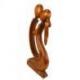 Statue Abstraite "Couple Sensuel" 50cm en bois | Cadeau Aphrodisiaque