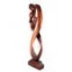 Statue Abstraite XL "Couple Enlacé" 100cm en bois | Cadeau Anniversaire de Mariage