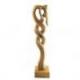 Sculpture Couple Amoureux "Passion Infinie" 50cm en bois | Cadeau Unique