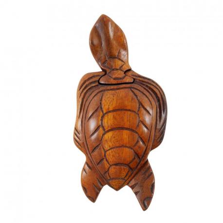 Boîte à secrets en bois - Forme tortue
