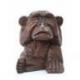 Les 3 Singes de la Sagesse en bois sculpté 10cm | Sculpture sur bois Artisanale