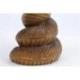 Statue Serpent / Cobra 25cm en bois exotique sculpté main