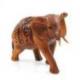 Statuette éléphant indien en bois 16cm avec la trompe en l'air.