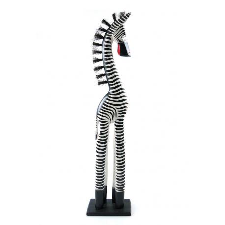 Statue Zèbre 60cm déco ambiance savane africaine