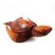 Statue Tortue de mer XL 50cm. Sculpture sur bois artisanale.