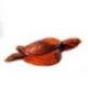 Statue Tortue de mer XL 50cm. Sculpture sur bois artisanale.
