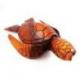 Statue Tortue de mer XL 50cm. Sculpture sur bois artisanale.