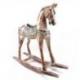 Cheval à bascule en bois 60cm | Statue rétro vintage