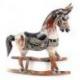 Cheval à bascule en bois 45cm décoration vintage.