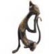 Statuette Chat en laiton 13cm