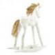 Cheval à bascule en bois 40cm - Finition blanc cérusé