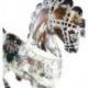 Grande Statue Cheval en Bois style Vintage 63cm
