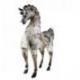 Grande Statue Cheval en Bois style Vintage 63cm