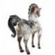 Grande Statue Cheval en Bois style Vintage 63cm