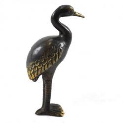 Statuette Héron 13cm en laiton