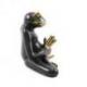 Statuette Grenouille Yogi en position du Lotus en laiton 15cm
