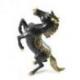 Grande statue de cheval cabré en laiton 35cm