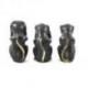 Statuettes Déco les 3 Singes de la Sagesse en laiton 6.5cm