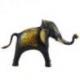 Statuette Eléphant d'Asie en laiton 21cm