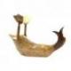 Porte-bouteille en bois Canard 25x30cm. Sculpture artisanale