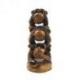 Les 3 singes de la sagesse 40cm - Statue en bois format XL