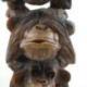 Les 3 singes de la sagesse 40cm - Statue en bois format XL
