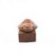 Cale-porte tortue en bois sculpté artisanalement