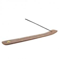 Porte-encens en bois motif Étoile - Pour bâtons