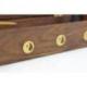 Porte-encens en bois avec rangement / boîte à encens motif Yin Yang