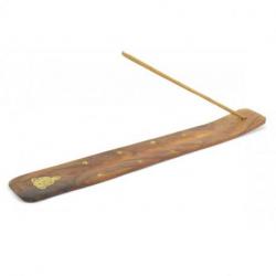 Porte-encens en bois motif Bouddha - Pour bâtons