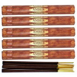 Encens parfum Ambre Lot de 100 bâtons marque HEM