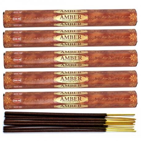 Encens parfum Ambre Lot de 100 bâtons | HEM