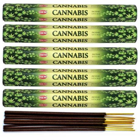 Encens parfum Cannabis Lot de 100 bâtons marque HEM