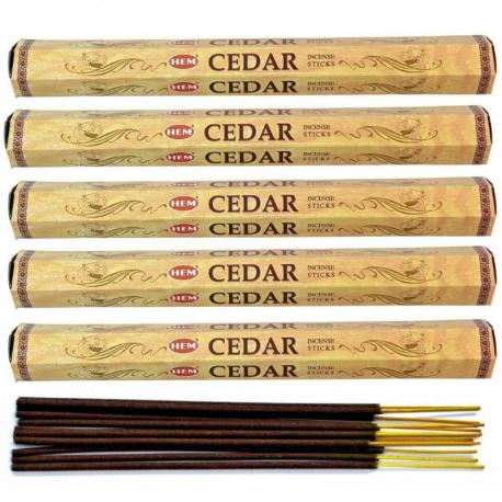 Encens parfum Cèdre Lot de 100 bâtons marque HEM