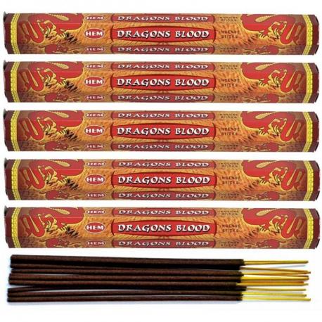 Encens Dragons Blood (Sang des dragons) Lot de 100 bâtonnets | HEM